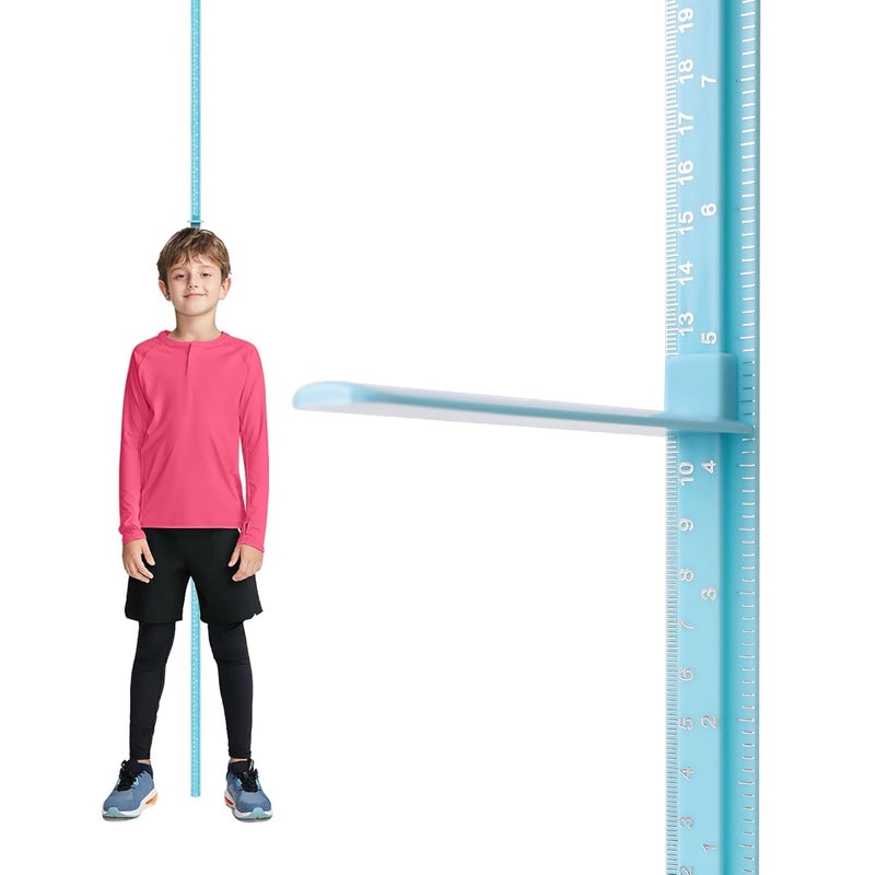 SNOPARD Store Growth Chart, Baby Height Chart,Spliced Height Ruler, Kids Height Measurement for Wall Sticker, Sliding Measuring Ruler for Nursery School Clinic with High Precision,79 inch (Blue) - Image 1